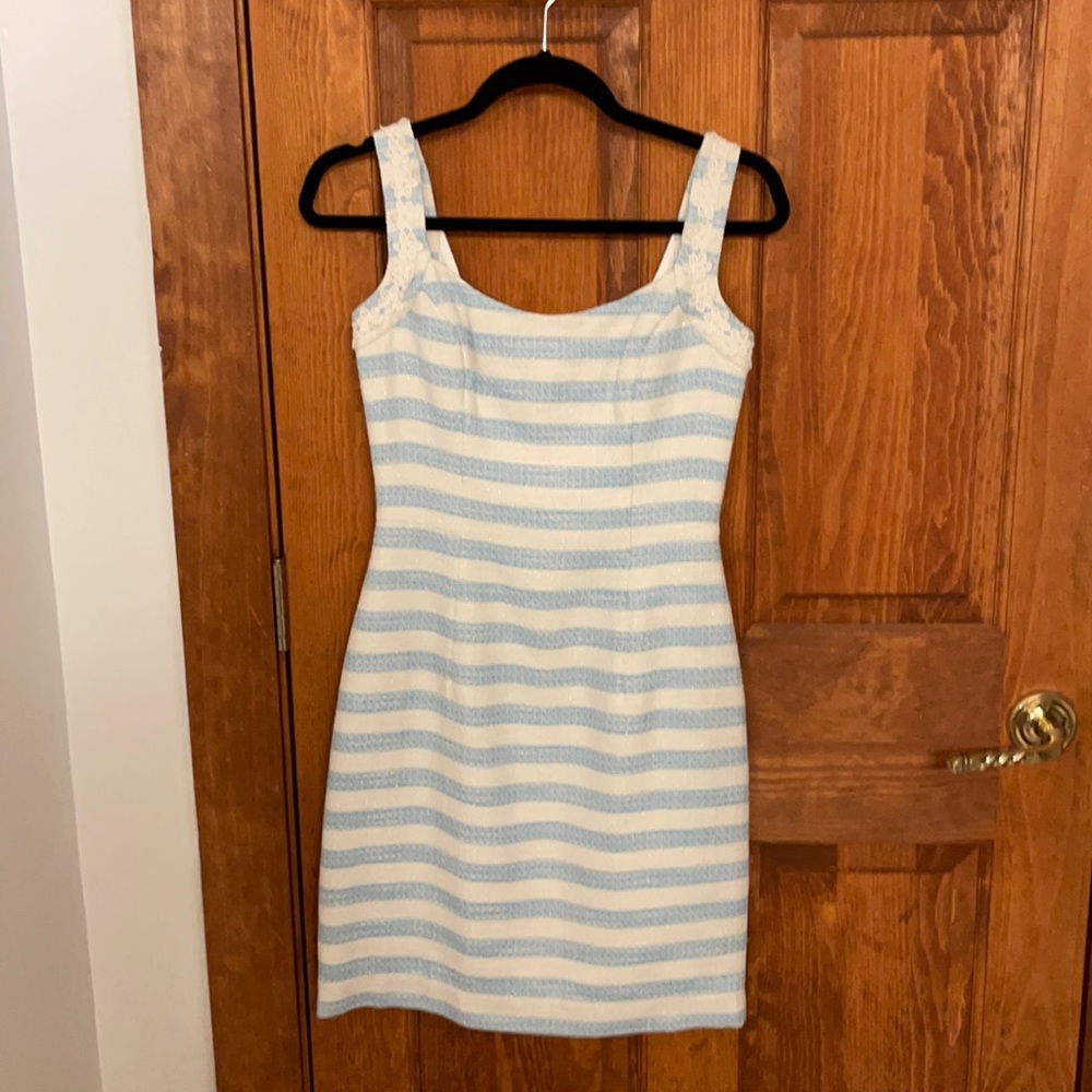 Lily Pulitzer blue and white striped dress